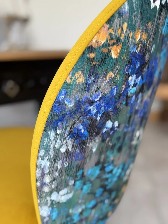 Chaise Odette jaune déco – Image 5