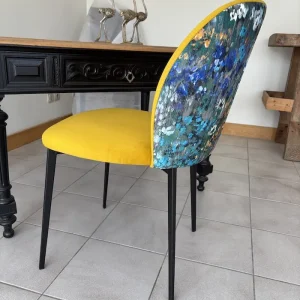 Chaise Odette jaune déco
