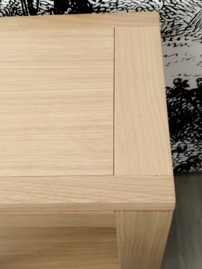 Table de chevet Ellipse liseré orange – Image 9