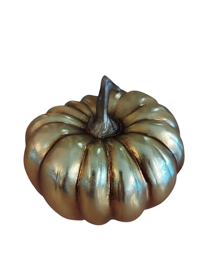 Décoration Citrouille dorée