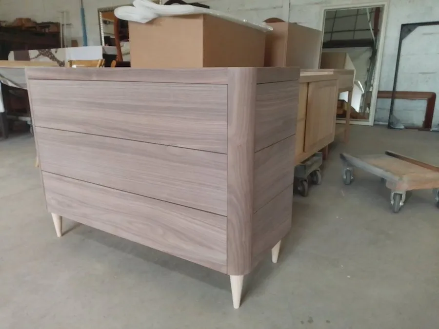 Commode 3 tiroirs Colette en noyer – Image 12