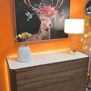 Commode 3 tiroirs Colette en noyer