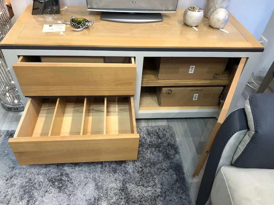 Commode télévision Ellipse 2 tiroirs 1 porte – Image 12