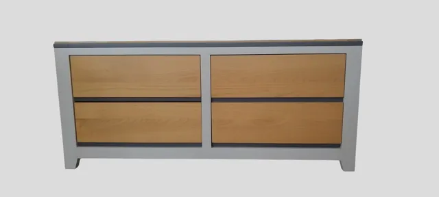 Commode télévision Ellipse 2 tiroirs 1 porte – Image 14