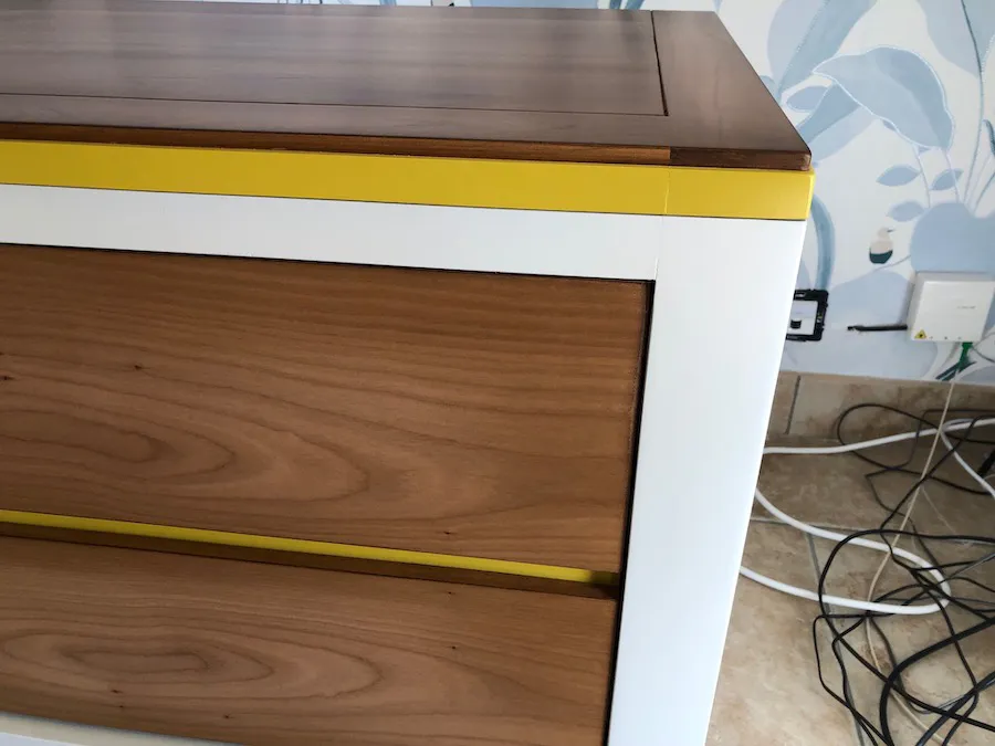 Commode télévision Ellipse 2 tiroirs 1 porte ivoire – Image 2