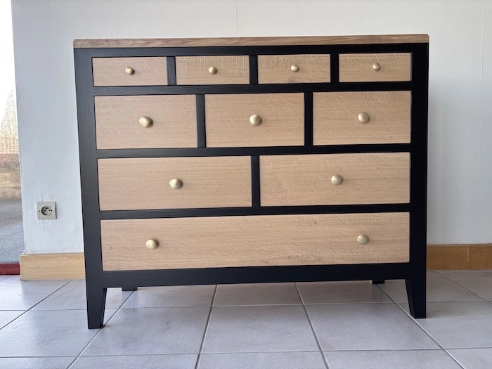 Grande commode Ellipse noire – Image 5