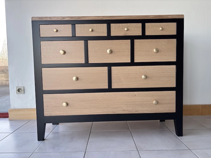 commode chêne noire