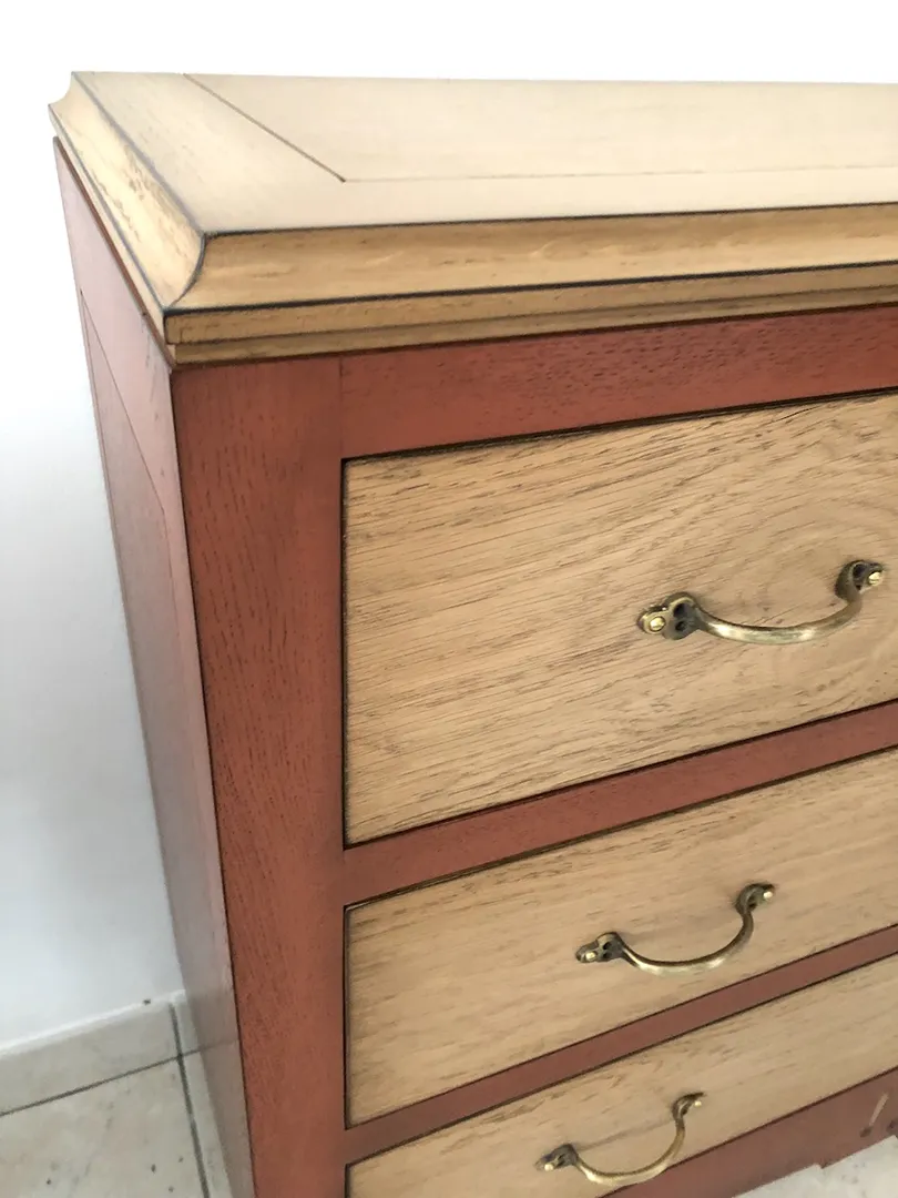 Commode 3 tiroirs Parisienne brique – Image 3