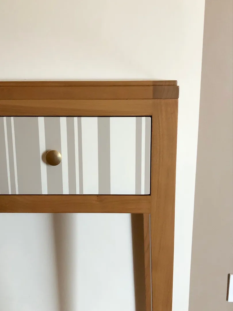 Console Ellipse 1 tiroir décor rayures – Image 8