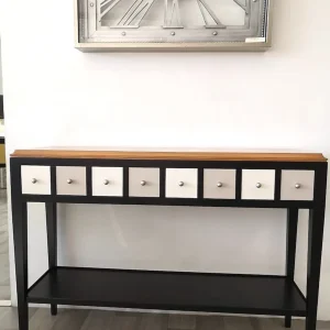 Console Parisienne Noire, grise et délavée