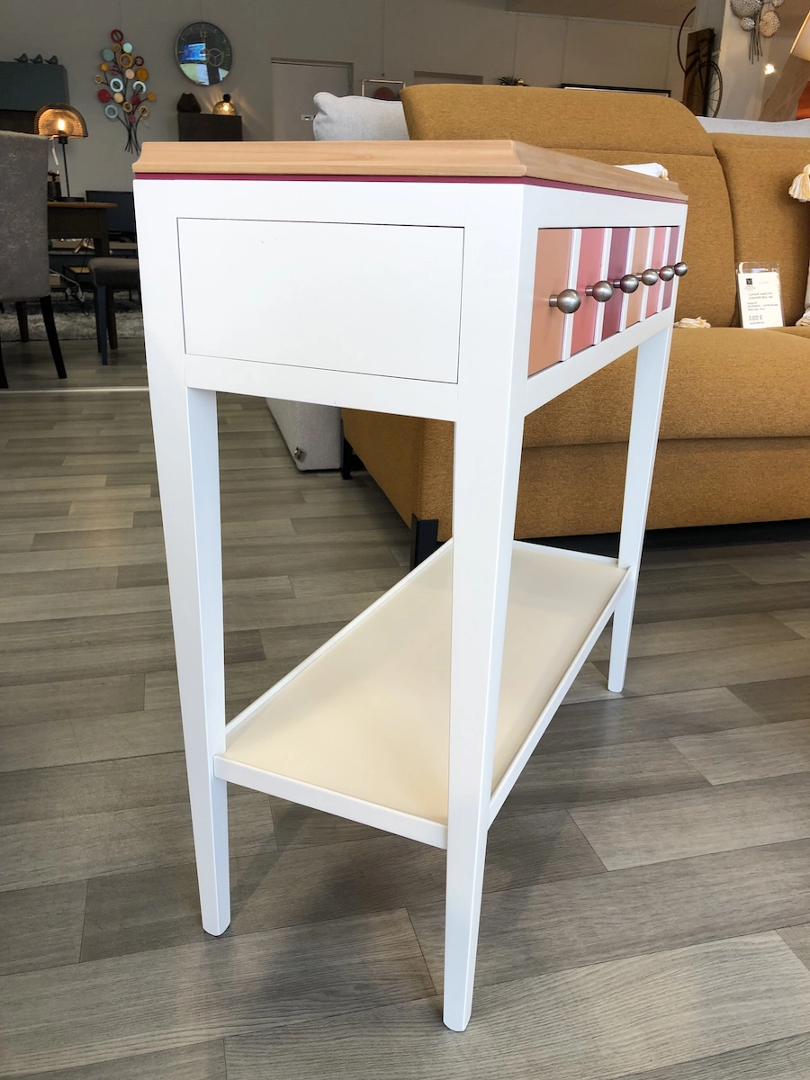 Console entrée merisier