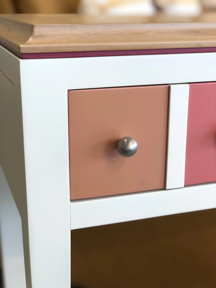 Console entrée merisier