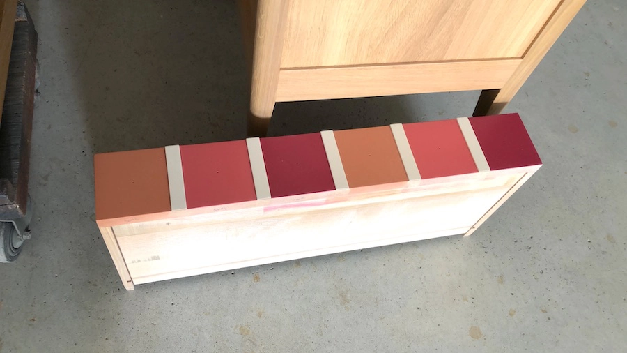 Console entrée merisier