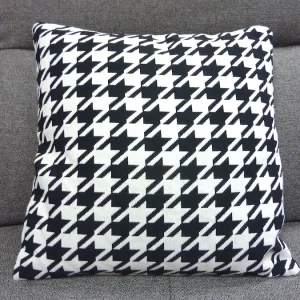 Coussin Pied de poule carré