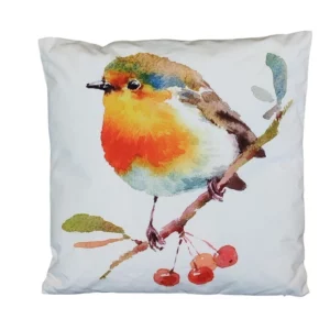 Coussin carré Rouge gorge