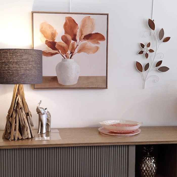 Décoration murale Fleurs bois