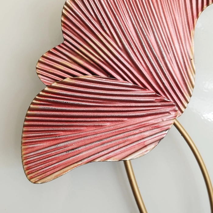 déco murale métal fleur
