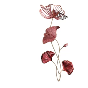 déco murale métal fleur