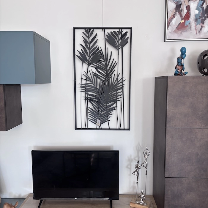 déco murale métal noir