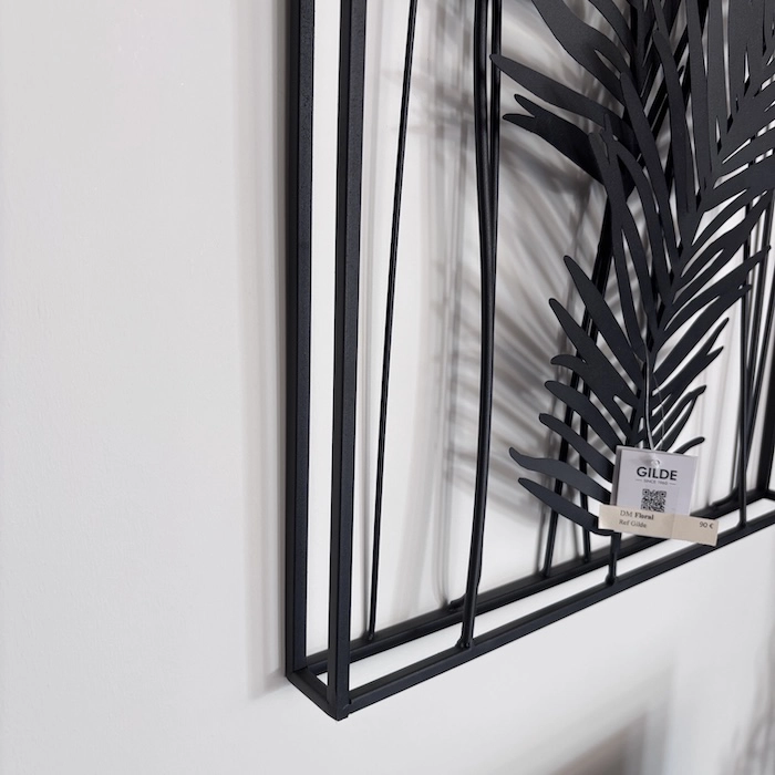 déco murale métal noir