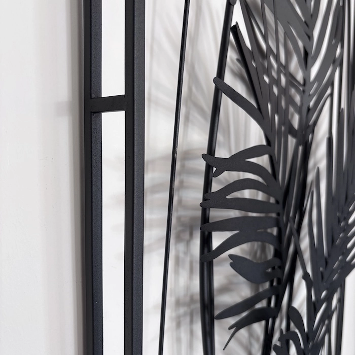 déco murale métal noir