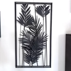 déco murale métal noir