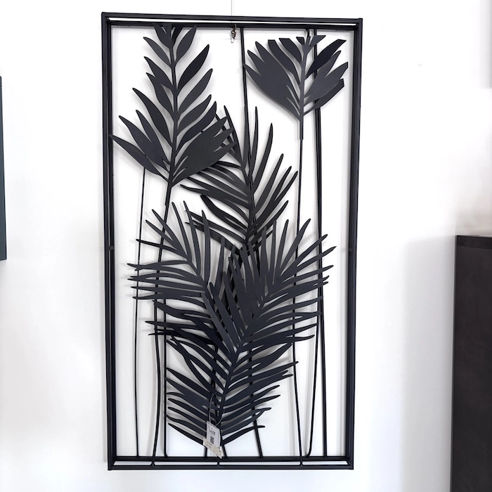 déco murale métal noir