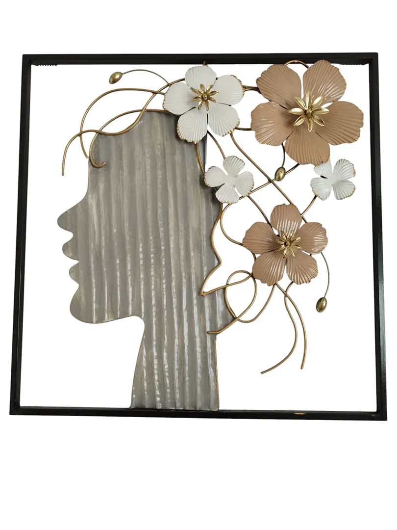 Décoration murale Tête à fleurs