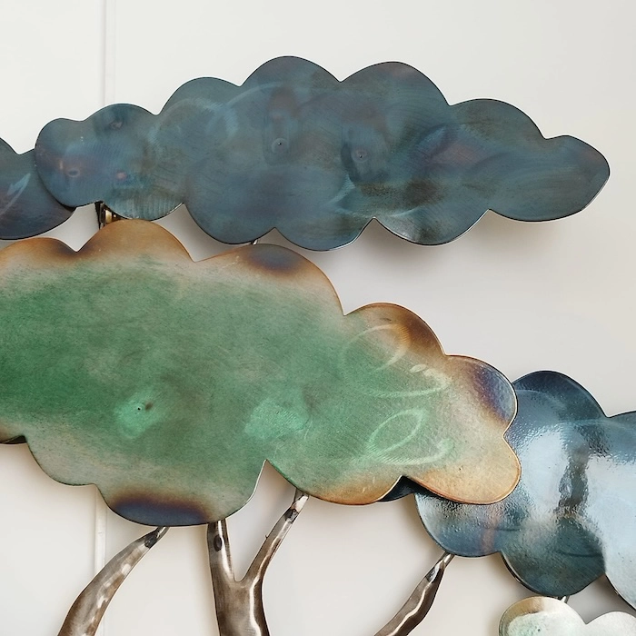 Décoration murale Arbre bleu vert – Image 2
