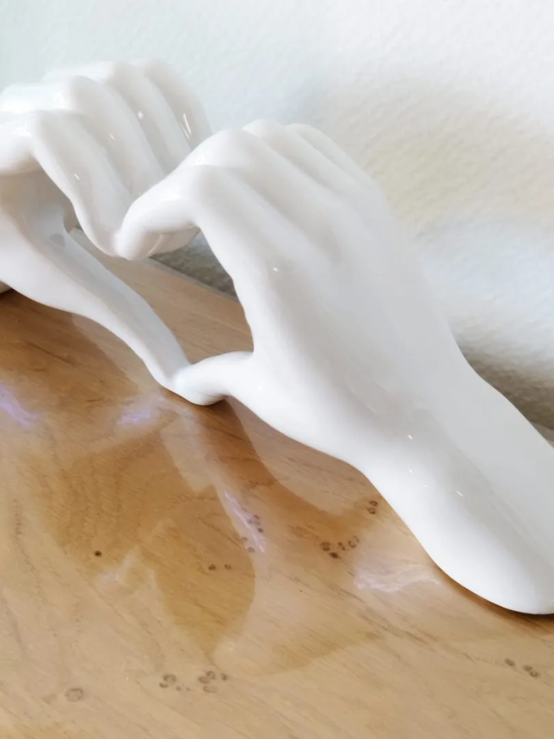 Déco Mains Coeur blanc – Image 2