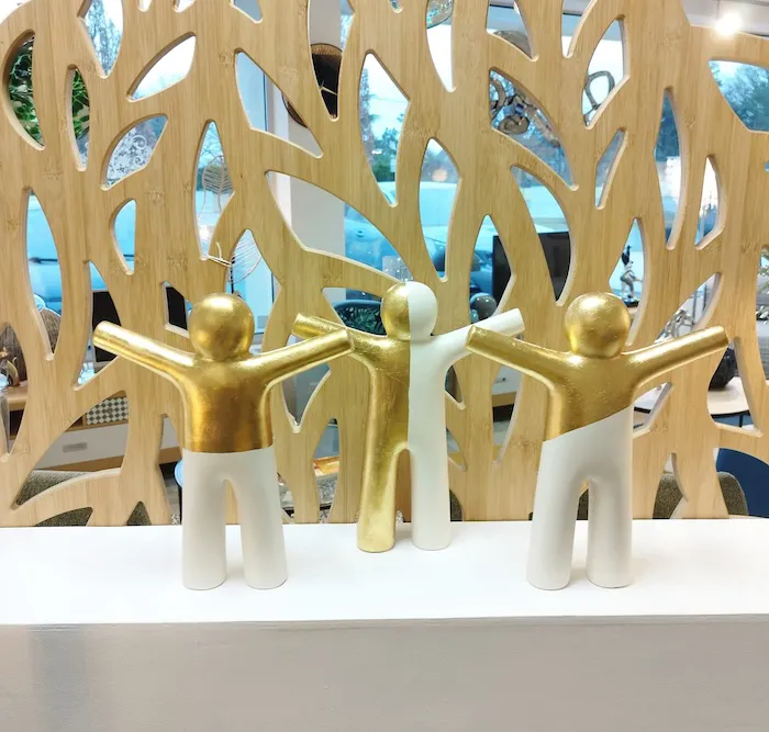 Déco P'tit Maurice blanc et doré