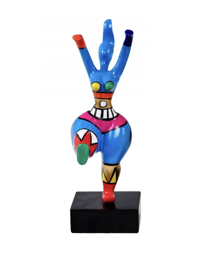 Sculpture Danseuse bleue