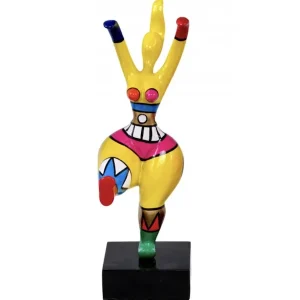 Sculpture Danseuse Jaune