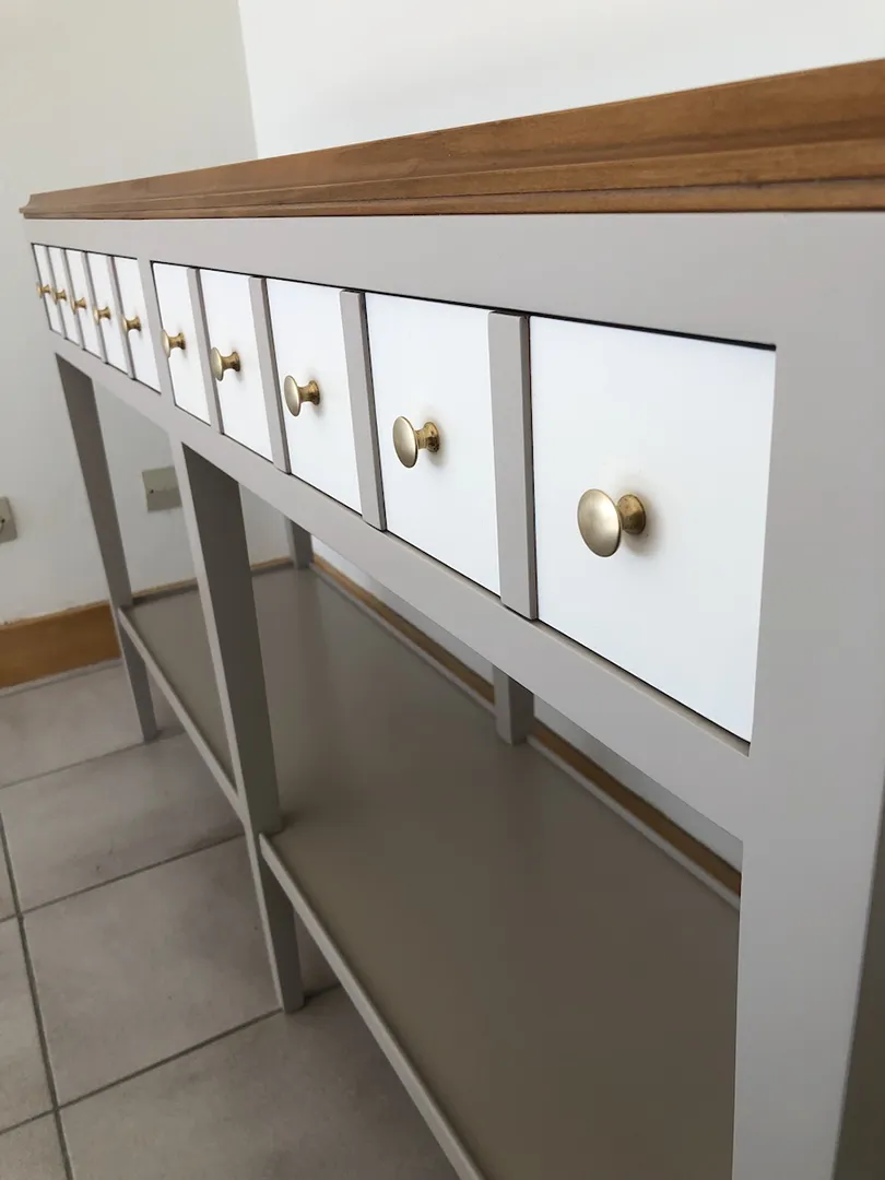 Double console Parisienne grise et ivoire – Image 2