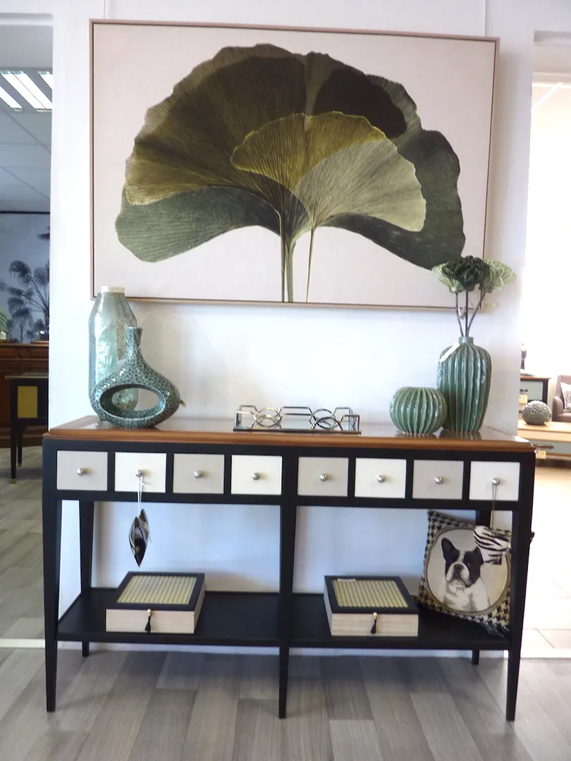 Double console Parisienne Noire et gris terreux – Image 2