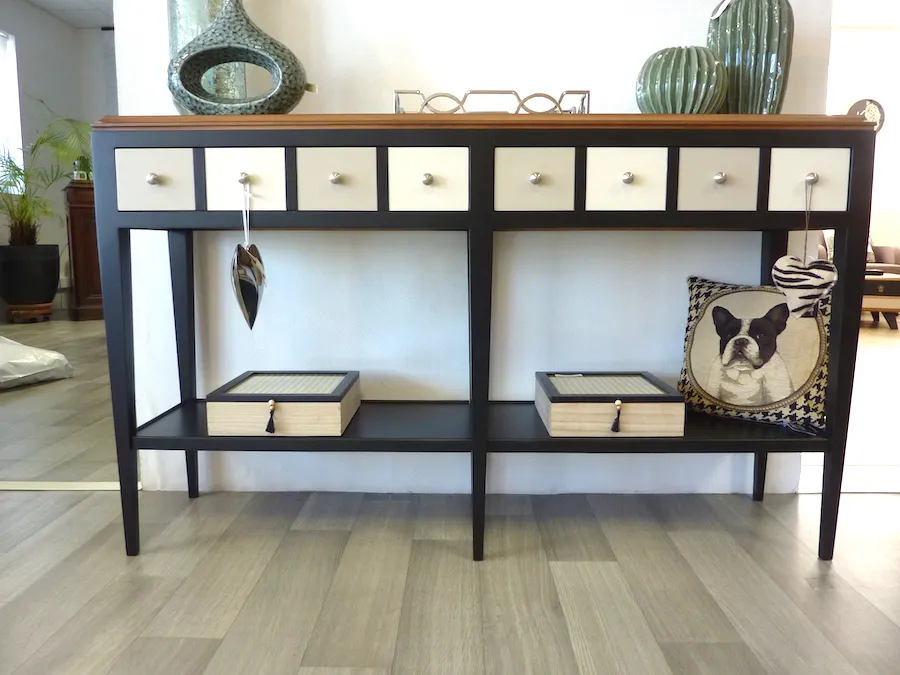 Double console Parisienne Noire et gris terreux – Image 3