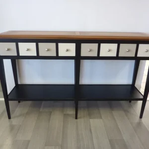 Double console Parisienne Noire et gris terreux