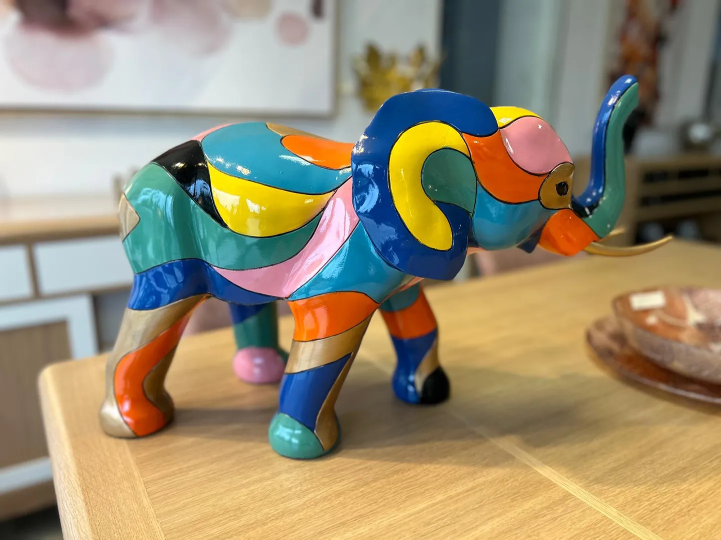 Sculpture Eléphant Colorblock – Image 4