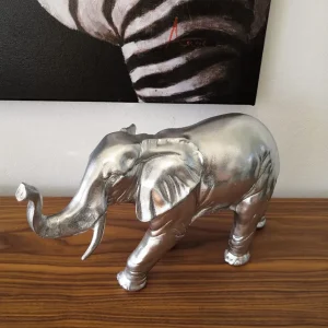 Eléphant Jumbo argent (grand)