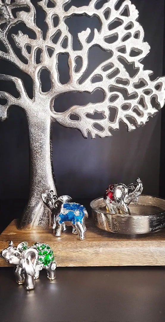 Eléphant déco vert – Image 2