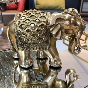 Eléphant Miroir or