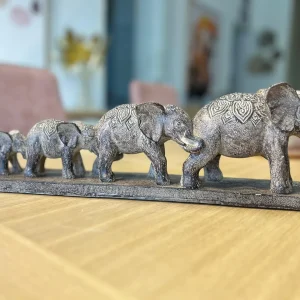 Sculpture Eléphants Mweya