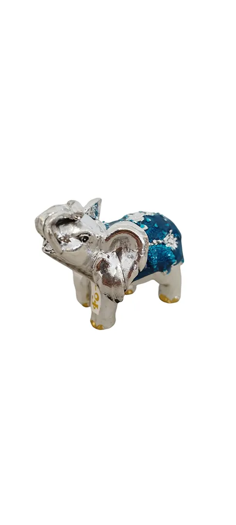 Eléphant déco bleu – Image 3