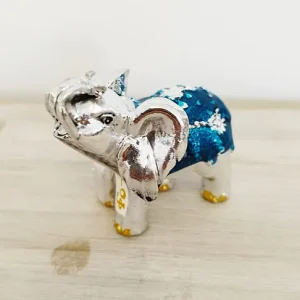 Eléphant déco bleu