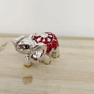 Eléphant déco rouge