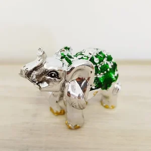 Eléphant déco vert