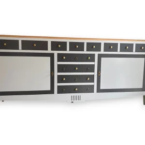 Enfilade Parisienne 3 portes grise