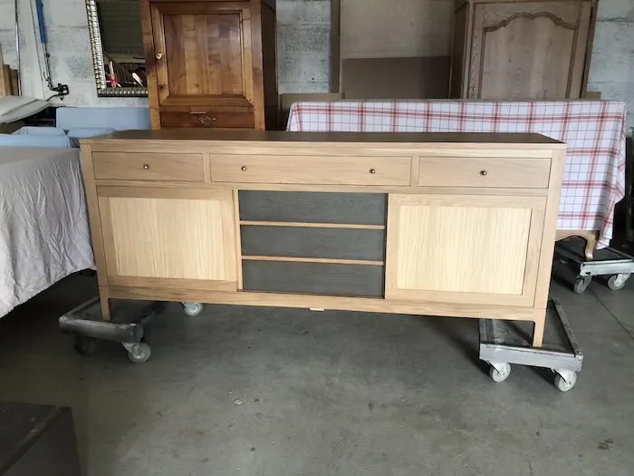 Enfilade Atelier 3 portes coulissantes brute – Image 3