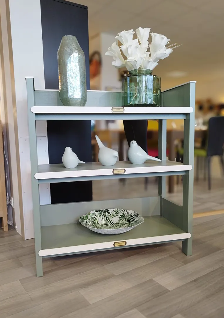 Etagère d'ébéniste sauge
