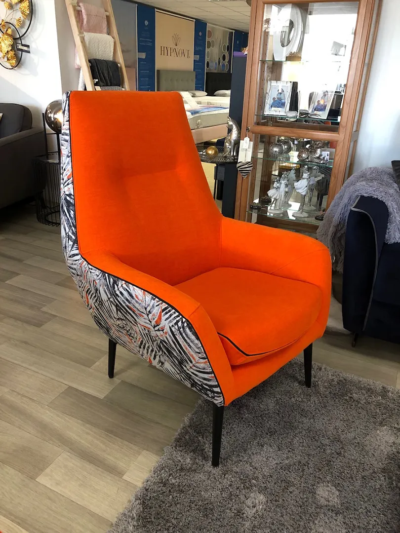 Fauteuil Catania moutarde uni